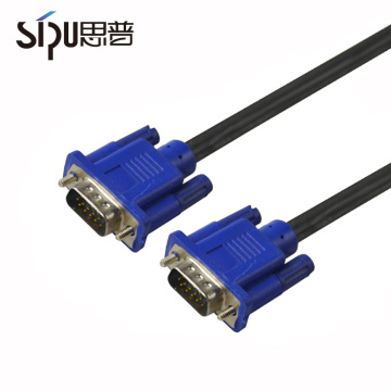 SIPU precio de fábrica al por mayor de audio o computadora cable vga para monitor video cables vga cable 3 + 5